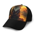 thumbnail image 1 of Naloa Sunset Maple Tree Fox Adult adjustable Print Baseball Hat, Patchwork curved brim baseball capfor Men and Women, One Size, 1 of 5