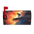 thumbnail image 1 of Naloa Sunset Surfing Silhouette Mailbox Covers Magnetic Post Box Cover Post Letter Box Cover Garden Decor-21x18 in, 1 of 8