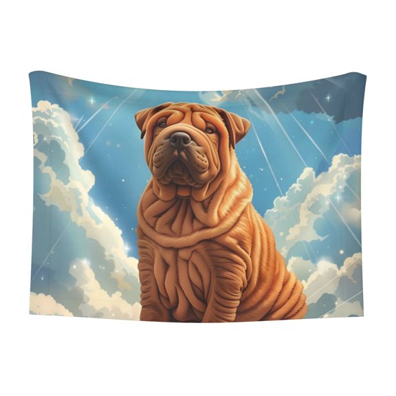 Naloa Sunshine Cloud Bulldog Dog Blanket, 3 Sizes Cat Blanket for Indoor Cats Large Medium Small Dog Gifts-