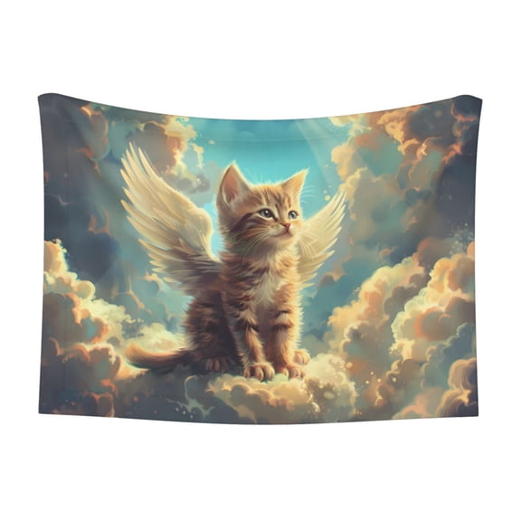 Naloa Sunshine Cloud Cute Cat Dog Blanket, 3 Sizes Cat Blanket for Indoor Cats Large Medium Small Dog Gifts-Medium
