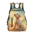 thumbnail image 1 of Naloa Sunshine Golden Cloud Dog Print Lightweight DayBackpack Suitable for school, work, shopping, travel, etc., 1 of 5