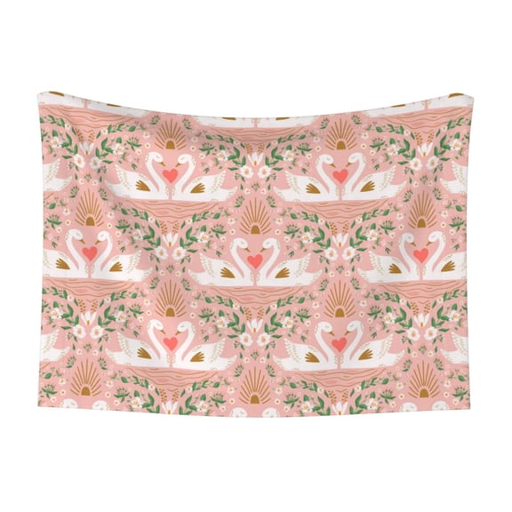 Naloa Swan Couple Dog Blanket, 3 Sizes Cat Blanket for Indoor Cats Large Medium Small Dog Gifts-Medium