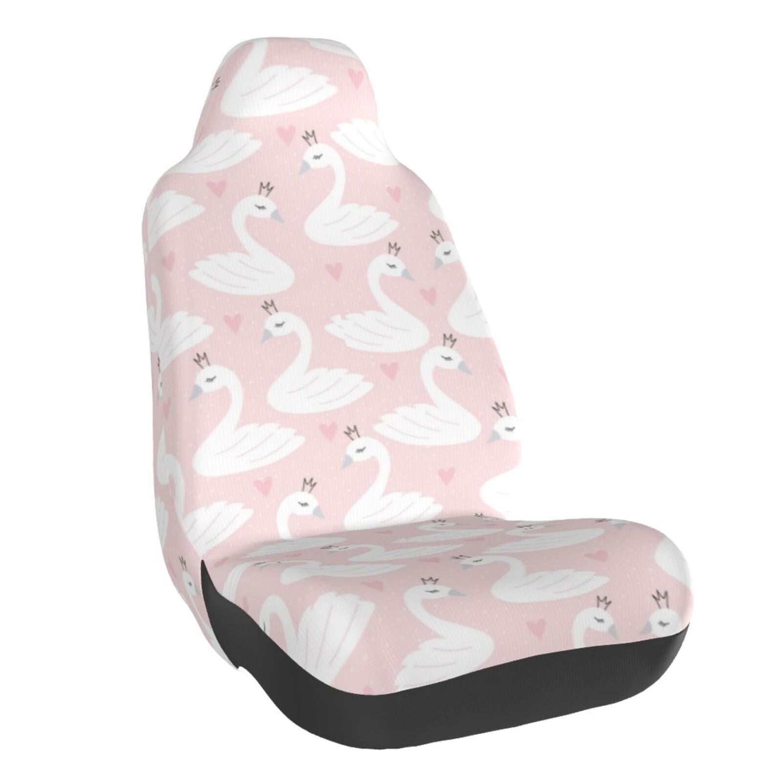 Naloa Swan1 Car Seat Covers Universal Front Seat Coves for Car Accessories ,Padded Car Covers for Automotive, SUV, Truck, and Van