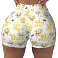 thumbnail image 1 of Naloa Sweet Honey Biker Shorts for Women Seamless Scrunch Short Women’s Yoga Shorts for Gym Running Sport Shorts - Large, 1 of 9