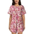 thumbnail image 1 of Naloa Sweet Women's Short-Sleeved Pajama Set, Loungewear, Summer pajamas, Breathable Cozy - X-Large, 1 of 9