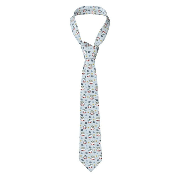 Naloa Swimming Shark Print Solid Color Tie Formal Necktie for Men,Suitable for business, daily life, work