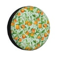 thumbnail image 1 of Naloa Tangerine PVC Leather Spare Tire Wheel Cover for Car Truck SUV Camper Trailer Universal Fit many size14 inch, 1 of 6