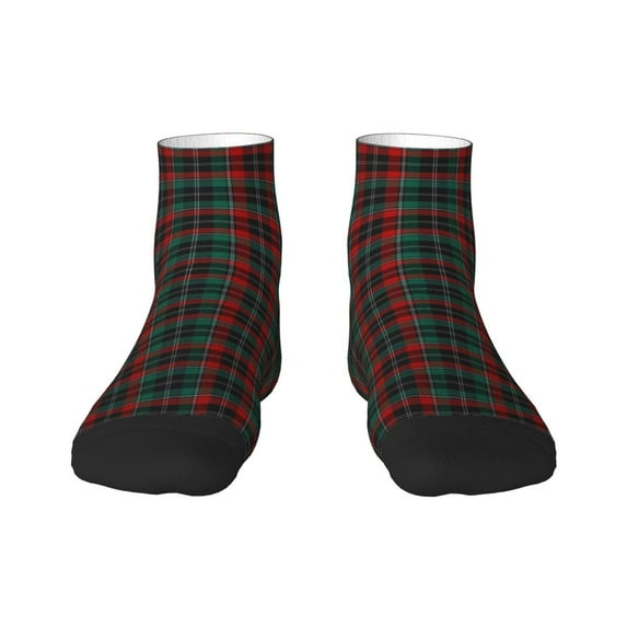 Naloa Tartan Plaid Ankle Socks for Women Non Slip Socks No Show Socks Classic Low Cut Casual Socks Casual Socks
