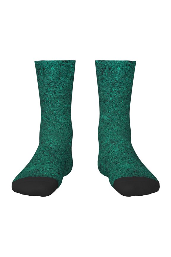 Teal Marble Kids Socks Unisex Kids and Toddlers' Crew Socks, ,1 Pairs