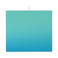 thumbnail image 1 of Naloa Teal Turquoise Dish Drying Mat for Kitchen Counter, Heat Resistant Drainer Mats, Absorbent Draining Mat,Dish Rack Pad,16"x18", 1 of 1