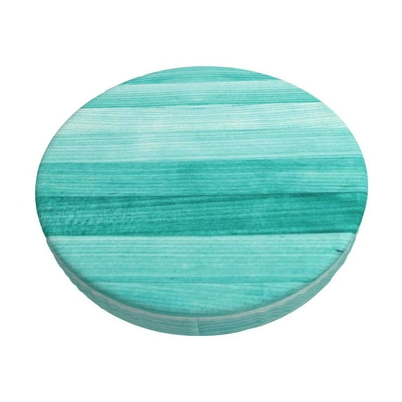 Naloa Teal Turquoise Round Bar Stool Cushion Cover 12-14 inch, Fits Kitchen, Office, Restaurant Chairs - 12 inch