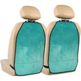 thumbnail image 1 of Naloa Teal Turquoise1 2Pcs Anti-Kick Back Seat Cover Kick Mat, Car Seat Protector with 3 Storage Pockets, 1 of 8