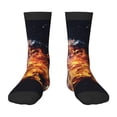 thumbnail image 1 of Naloa Tennis Ball In Fire1 Kids Socks Unisex Kids and Toddlers' Crew Socks, ,1 Pairs, 1 of 5