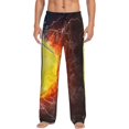 Naloa Tennis Ball On Fire And Water Pajama Pants Men, PJ Bottoms, Sleep