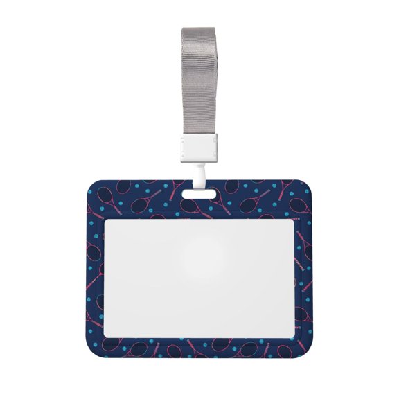 Naloa Tennis Racket Card Badge Holder Work Badge Sleeve for Office, School, Factory, ID Credit Cards, Driver Licenses and Passes