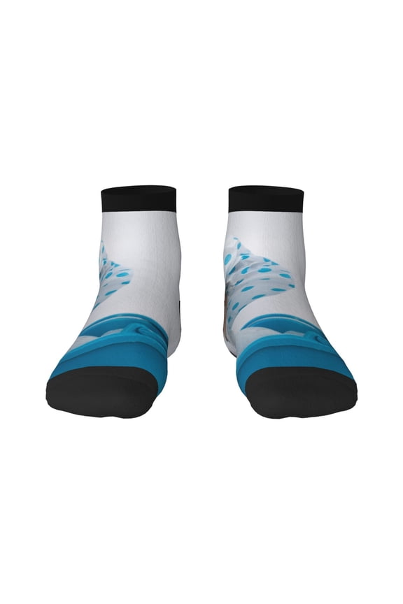 Terrier Takes A Bath With Shower Cap Ankle Socks for Women Non Slip Socks No Show Socks Classic Low Cut Casual Socks Casual Socks