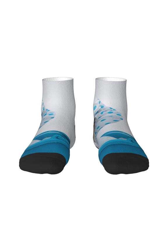 Terrier Takes A Bath With Shower Cap Ankle Socks for Women Non Slip Socks No Show Socks Classic Low Cut Casual Socks Casual Socks