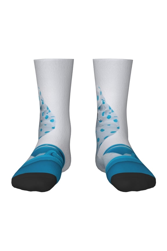 Terrier Takes A Bath With Shower Cap Kids Socks Unisex Kids and Toddlers' Crew Socks, ,1 Pairs