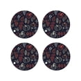 thumbnail image 1 of Naloa Thanksgiving Leather Coasters for Drinks, Durable Drink Coasters 4 Set for Tabletop Protection, Luxurious Home Décor and Housewarming Gift ( {designName})Round Shape, 1 of 6