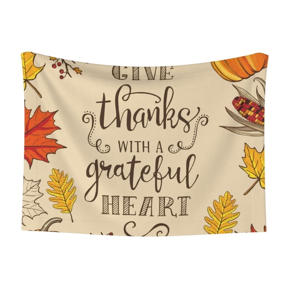 Naloa Thanksgiving With A Grateful Heart Dog Blanket, 3 Sizes Cat Blanket for Indoor Cats Large Medium Small Dog Gifts-Small