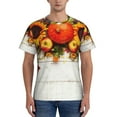 thumbnail image 1 of Naloa Thanksgiving With Autumn Men's T-Shirt Sport T-shirt Men's Basic Tee Casual Men's Shirt, Round Neck, Short Sleeves - 3X-Large, 1 of 5