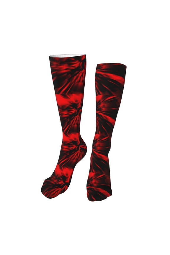 The Red Head Skull High Stockings Women Thigh High Stockings Over Knee Long Stockings-One Size