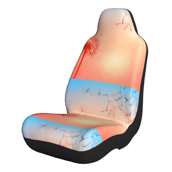 Naloa The Sunset of Dandelion Car Seat Covers 2PCs Front Car Seat Covers Universal fit for Most Cars SUVs and Trucks - 2 PCS