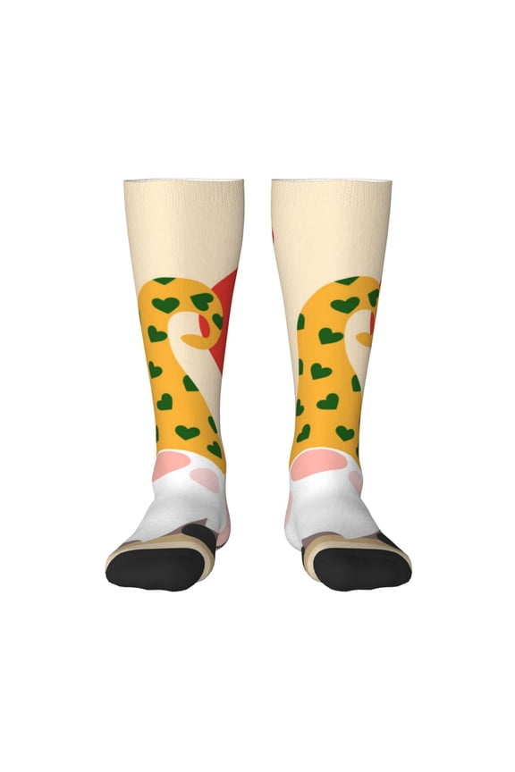 Three Gnomes With Balloons Knee Socks, High Socks Long Stretchy Sock Women Knee High Stocking, Long Socks for Women