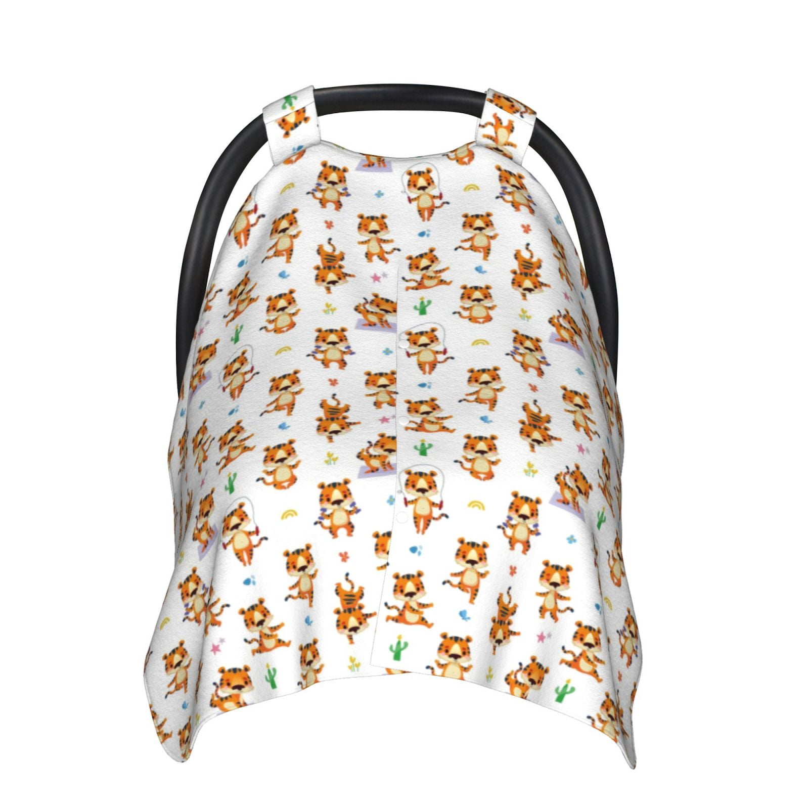 Naloa Tigers go in for Sports Baby Car Seat Cover, Breathable Baby Carrier Cover, Multiuse Baby Carrier Cover & Nursing Breastfeeding Cover