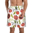 thumbnail image 1 of Naloa Tomatoes Men's Beach Shorts, Surfing shorts, Swim trunks, Quick Dry Swim Trunks for Surfing Beach Fun - 3X-Large, 1 of 9