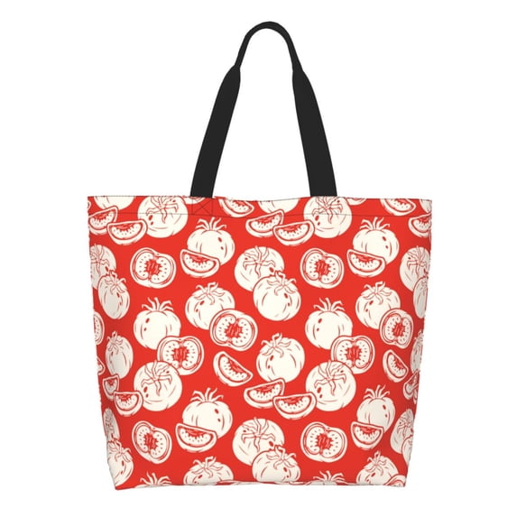 Naloa Tomatoes Tote Bag for Women Large Capacity Shoulder Bag for College Work Travel Shopping