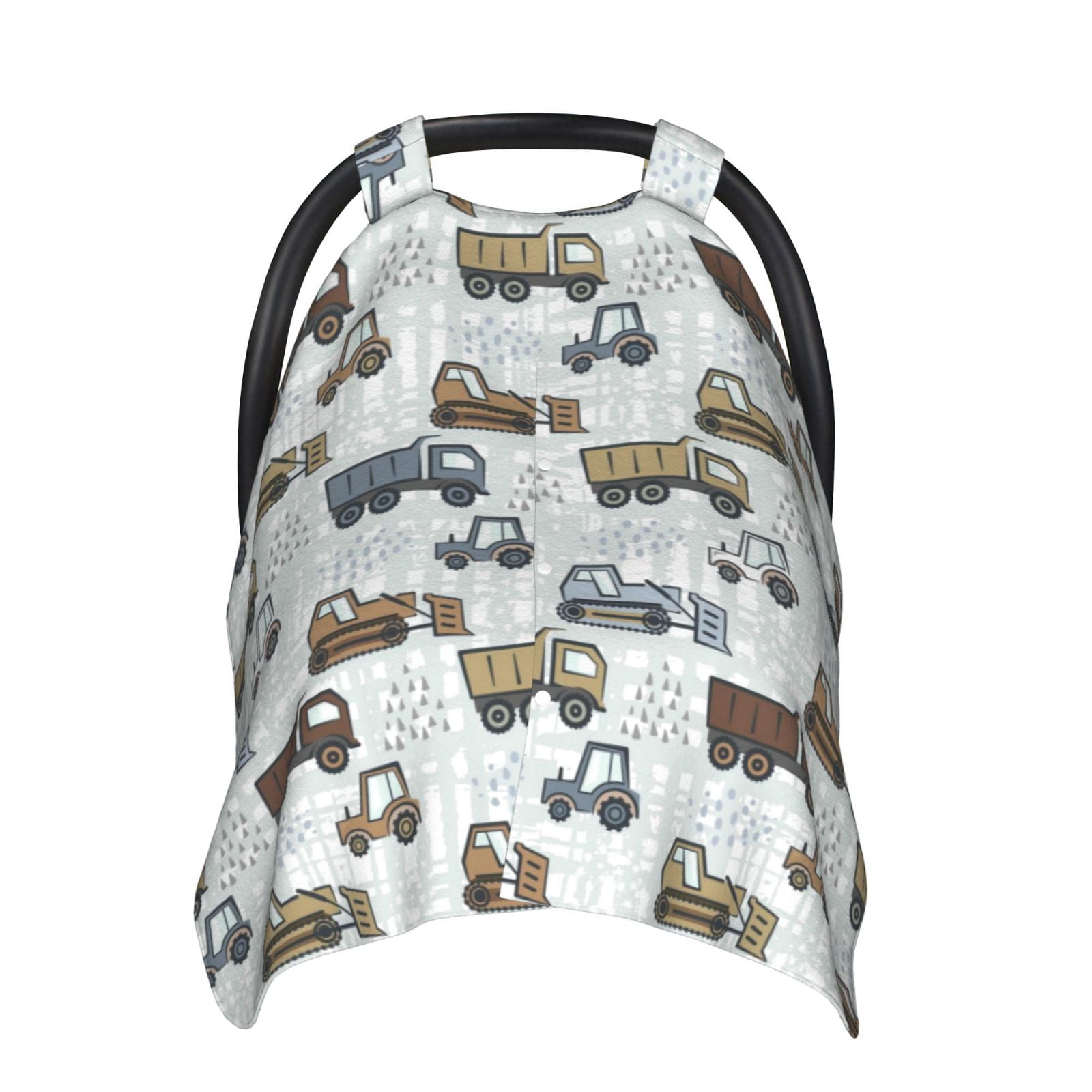 Naloa Tractor and Dumper Baby Car Seat Cover, Breathable Baby Carrier Cover, Multiuse Baby Carrier Cover & Nursing Breastfeeding Cover
