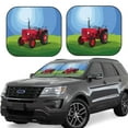 thumbnail image 1 of Naloa Tractor on farming land Print 2-Piece Windshield Sunshade,Foldable Car Front Window Sun Shades,for Most Sedans SUV Truck-Large, 1 of 6