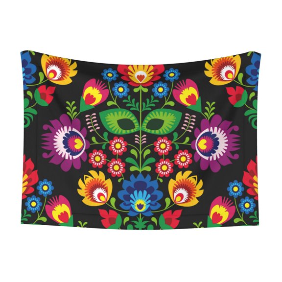 Naloa Traditional Floral Polish Dog Blanket, 3 Sizes Cat Blanket for Indoor Cats Large Medium Small Dog Gifts-Small