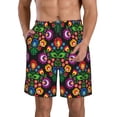 thumbnail image 1 of Naloa Traditional Floral Polish Men's Beach Shorts, Surfing shorts, Swim trunks, Quick Dry Swim Trunks for Surfing Beach Fun - Large, 1 of 9