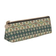 thumbnail image 1 of Naloa Traditional Tribal Aztec1 Print Leather Pencil Case - Portable Big Capacity Pencil Pouch Organizer Bag Stationery Bag for Work & Office Pencil Pen Case, 1 of 5