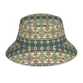 thumbnail image 1 of Naloa Traditional Tribal Aztec1 Reflective Double-Sided Bucket Hat, Sun Hat, Soft and Breathable for Gardening, Beaching, Camping, Hiking, Fishing, 1 of 9