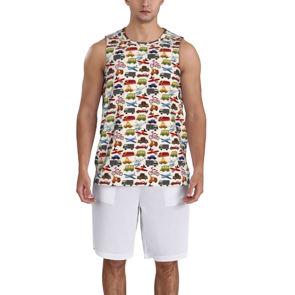 Naloa Transport Basketball Jersey Reversible Men's Mesh Athletic Sports Shirts Training Practice S-4XLLarge