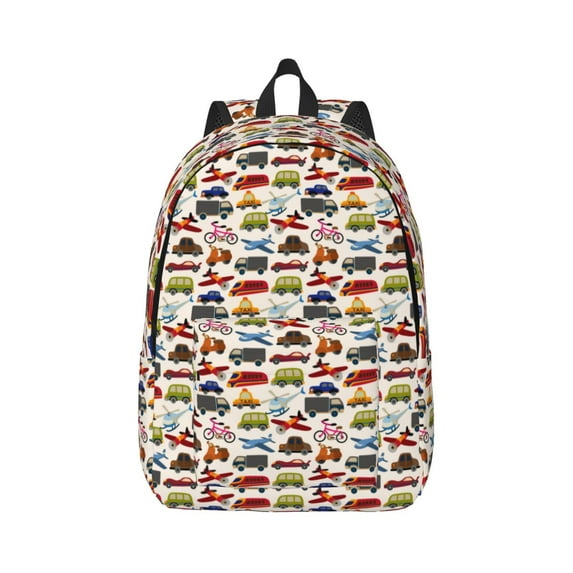 Naloa Transport Canvas Backpack for Men Women Rucksack Casual Travel Daypack College Tote Satchel Bookbag for Teens-Medium