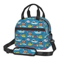 thumbnail image 1 of Naloa Transportations With Animals Print Lunch Bag for Women & Men Insulated Lunch Box or Cooler Lunch Tote Bags for Work, Travel, Outdoor, 1 of 5