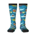 thumbnail image 1 of Naloa Transportations With Cute Animals Thigh High Socks Extra Long Stretchy Sock Women Over Knee High Opaque Stocking Daily Wear, 1 of 6