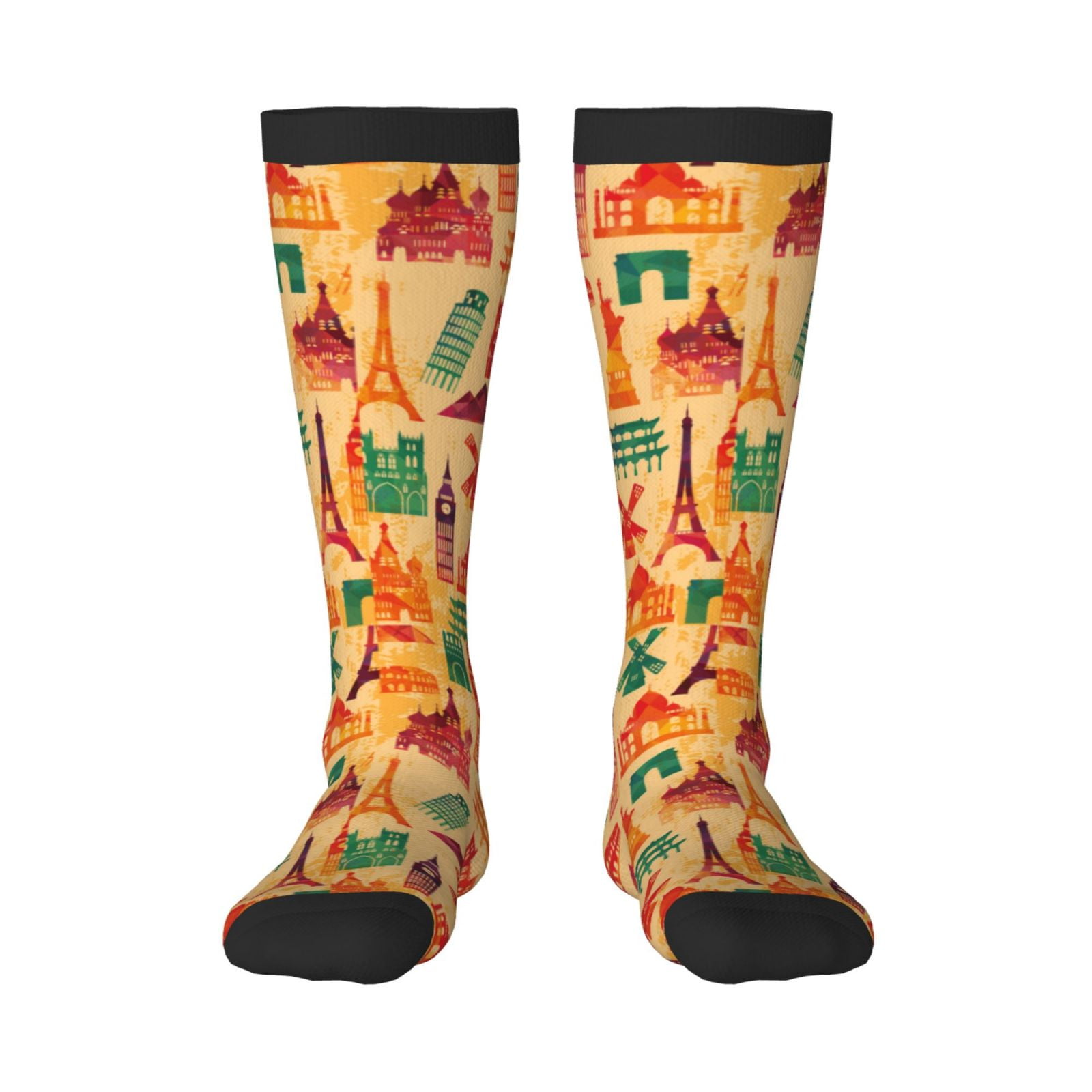 Naloa Travel And Tourism Thigh High Socks Extra Long Stretchy Sock ...