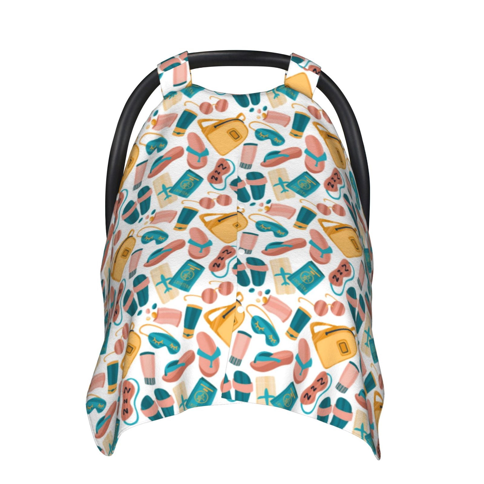 Naloa Travel Elements Baby Car Seat Cover, Breathable Baby Carrier Cover, Multiuse Baby Carrier Cover & Nursing Breastfeeding Cover
