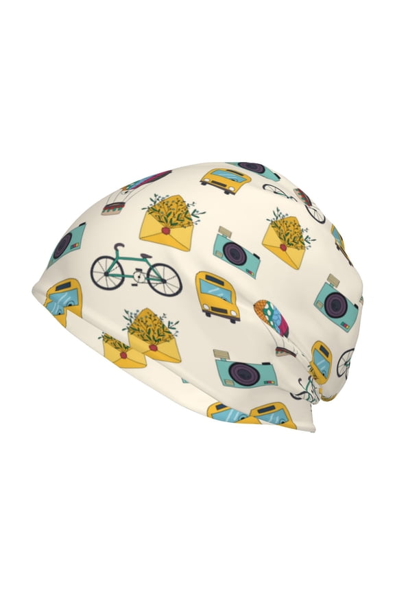 Travel Elements Beanie for Men Women Knitted Unisex Winter Hat Beanies Cap Knit Cuffed Beanies Hats