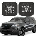 thumbnail image 1 of Naloa Travel The World1 2 Piece Foldable Car Sun Shades, Car Windshield Sunshade, Front Window Sunshade for Car, Truck, SUV - Small, 1 of 7