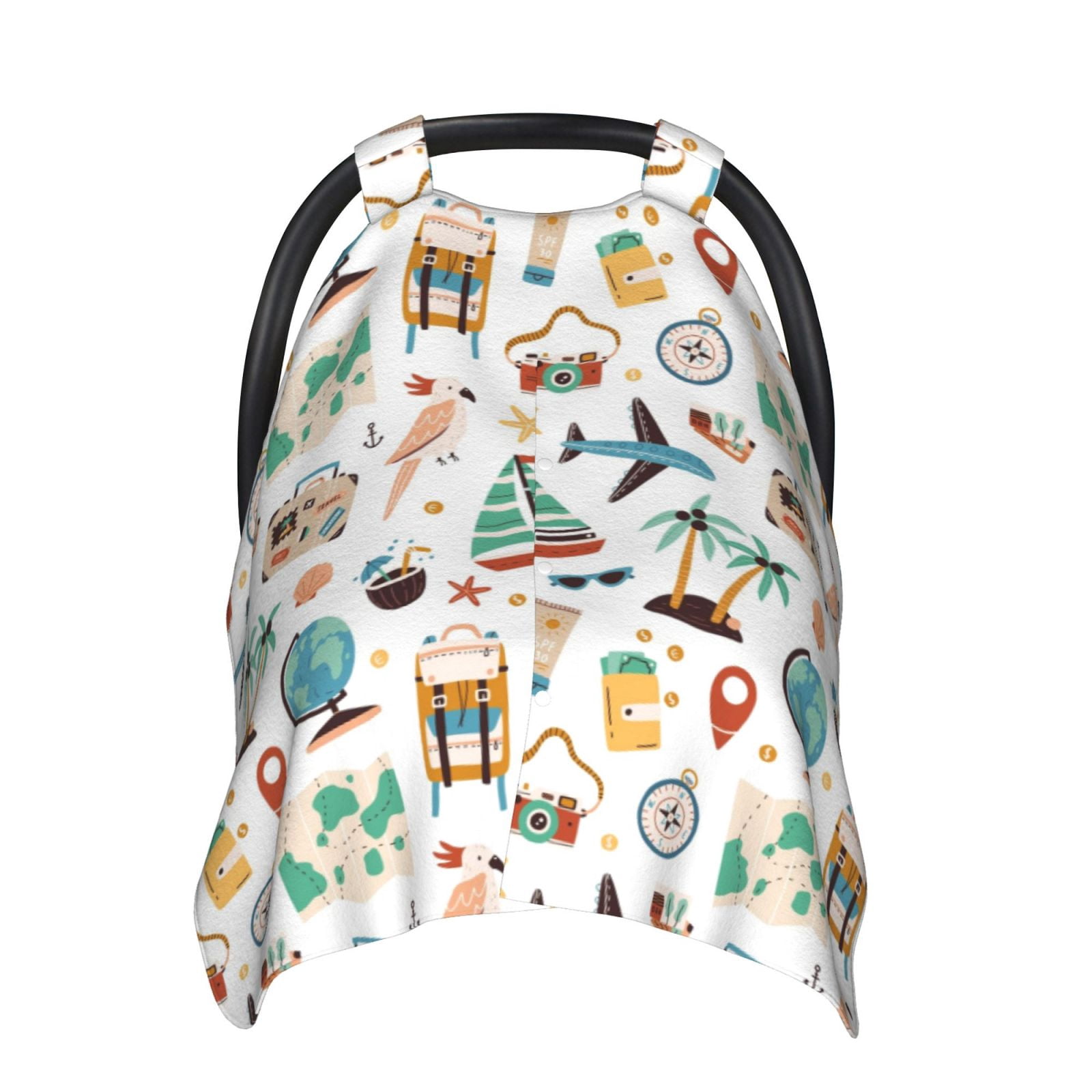 Naloa Travel1 Baby Car Seat Cover, Breathable Baby Carrier Cover, Multiuse Baby Carrier Cover & Nursing Breastfeeding Cover