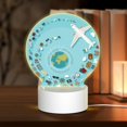 thumbnail image 1 of Naloa Travelling on Airplane Acrylic LED Night Light Custom LED Lights Personalized Nightlight Customized Gifts for Family Couples Friends, 1 of 9