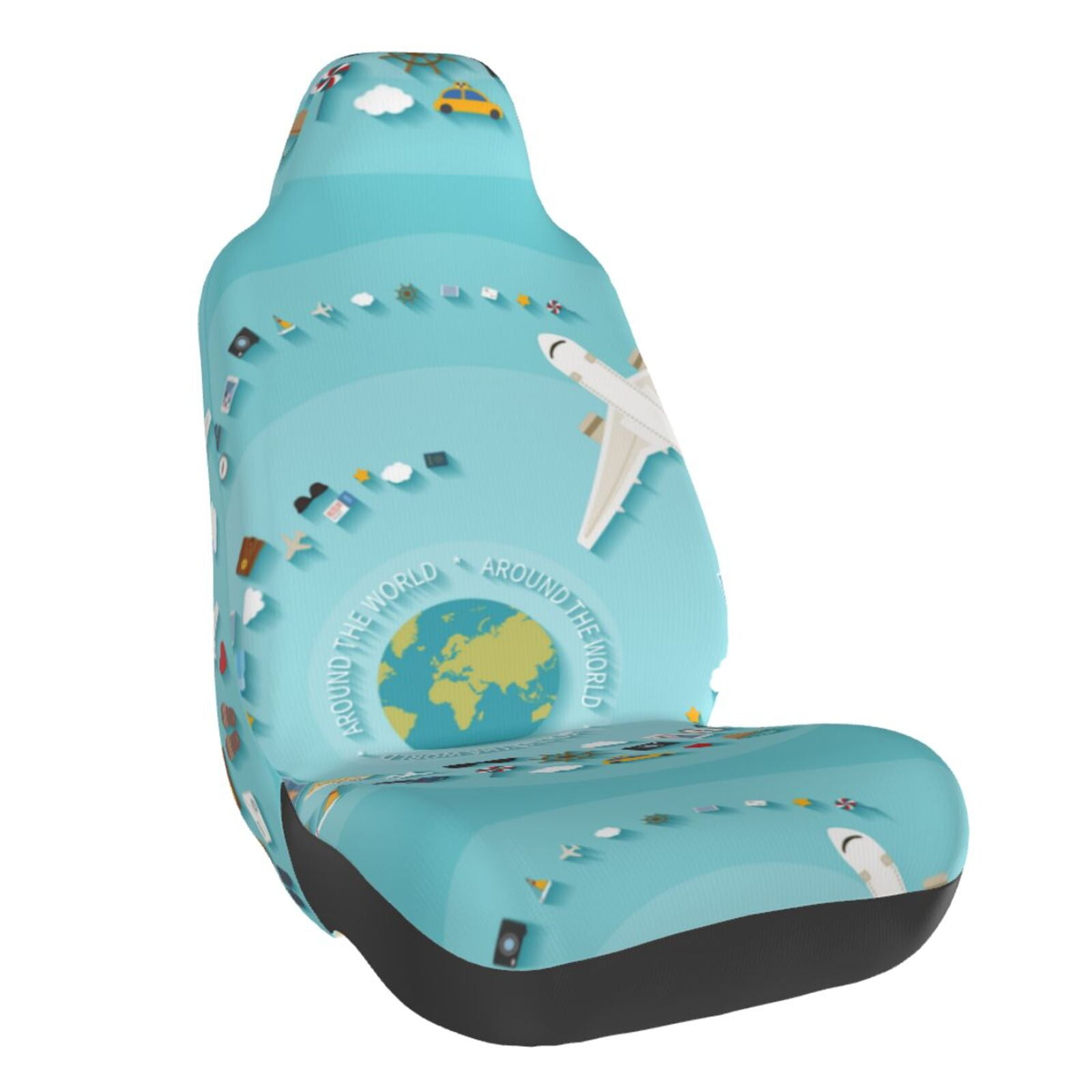 Print Airplane Pattern Universal Fit Car Seat Covers