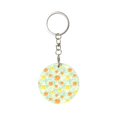 thumbnail image 1 of Naloa Tree Palms Lemon Print Round Keychain Keychain Key Ring, Key Tag, Key Chain Bulk for Gift Accessories (Round), 1 of 7