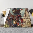 thumbnail image 1 of Naloa Tribal Futuristic Warrior Flannel Fleece Throw Blanket for Bed Couch, Thick Blanket - All Seasons Suitable for Women, Men and Kids-60"x50", 1 of 6